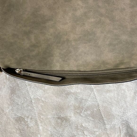 Olive Green Satchel Messenger Crossbody Bag - Picture 9 of 15